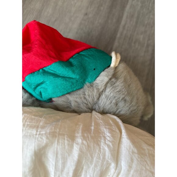 Vtg 1992 Good Stuff Nylon Parachute  Bear Christmas Stocking - Picture 5 of 6